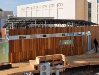 Team California Refract House for 2009 Solar Decathlon: Wood Clad Exterior Elevation