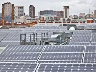 Rooftop View of 130 kW Solar Photovoltaic System at Mosaica