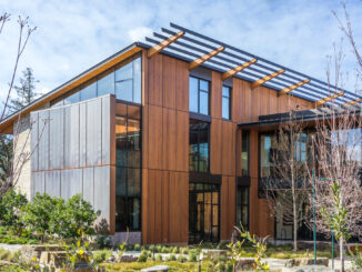 The David and Lucile Packard Foundation Headquarters: exterior building materials feature copper cladding with recycled content, Mt