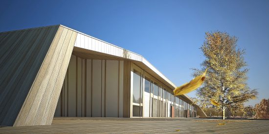 Växjö Tennis Hall in Växjö, Sweden showcases the beauty of wood construction. (Image courtesy Alessandro Calvi Rollino Architetto)