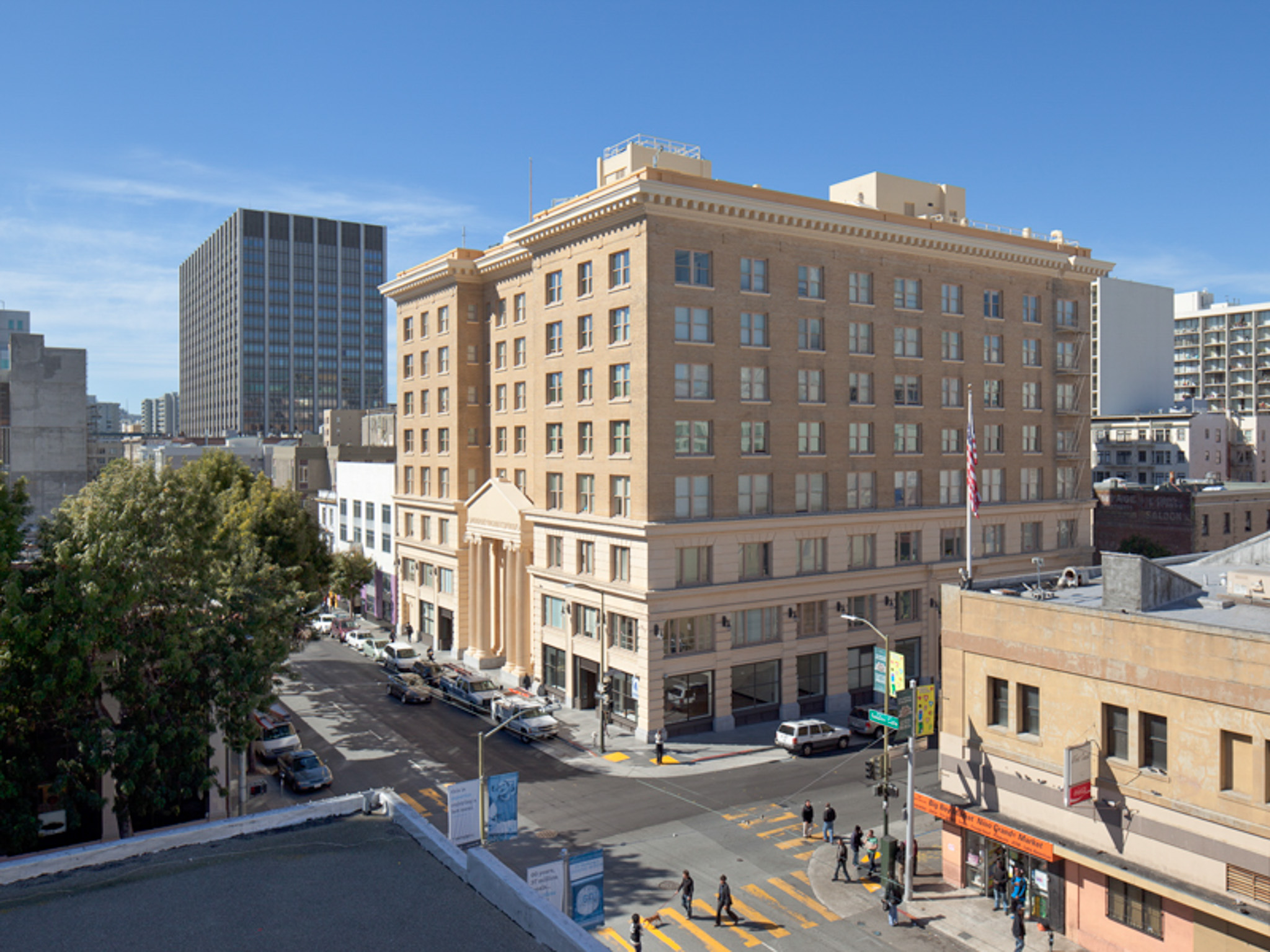 The Kelly Cullen Community at the corner of Golden Gate Avenue and Leavenworth Street in San Francisco, California. (Photo by Mark Luthringer)