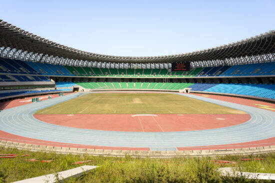 Overview of the track and field at the Taiwan National Stadium. (Photo by Mignon O’Young)
