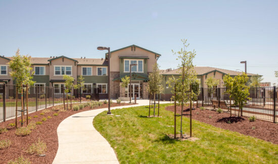 LEED Platinum rated Gilroy Sobrato Apartments in Gilroy, California. (Photo by Douglas Sterling)