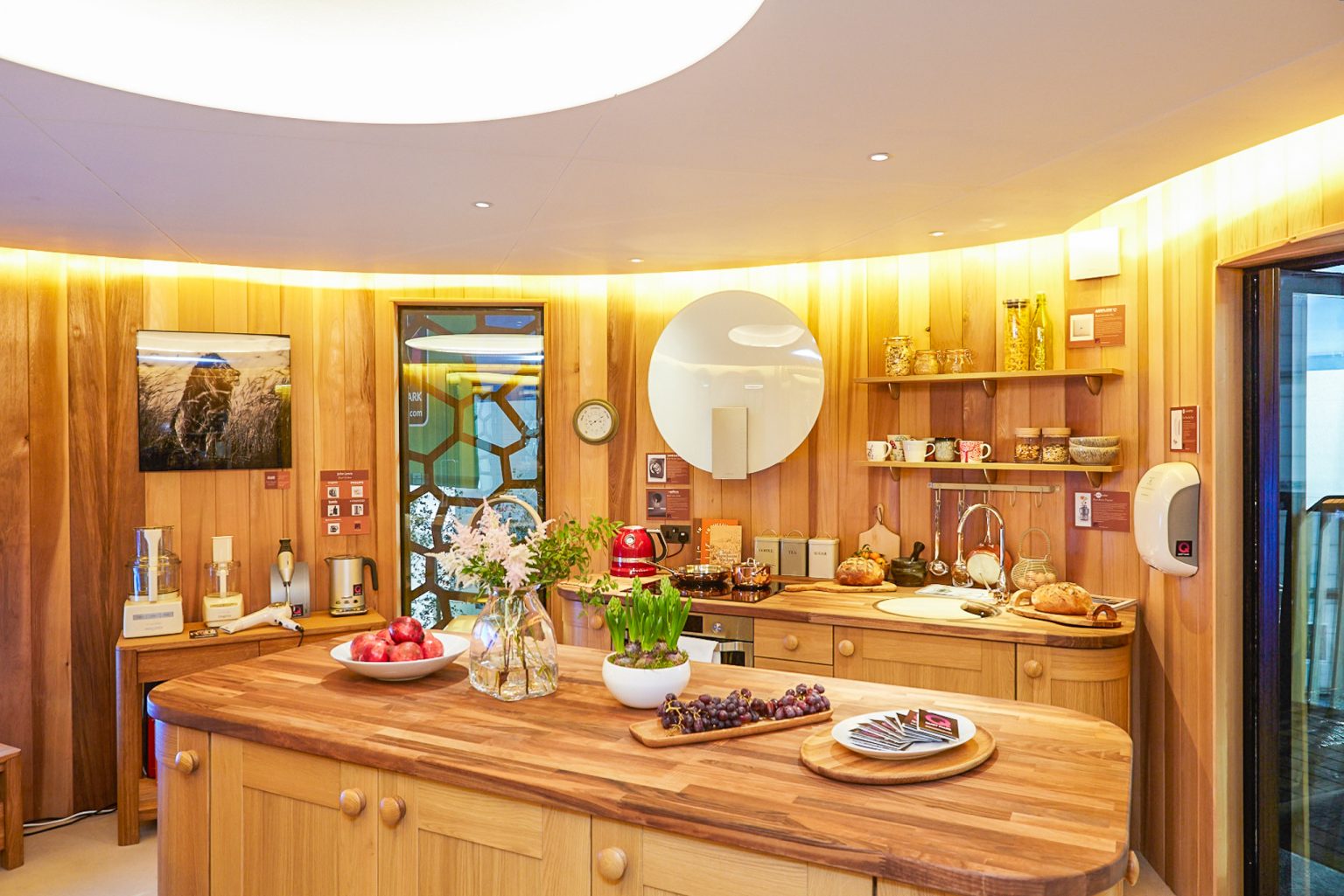 The interior of the Quiet Treehouse by Quiet Mark and John Lewis designed by Blue Forest at The Ideal Home Show 2014 in London, UK. (Photo courtesy Blue Forest)