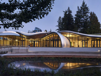 The VanDusen Botanical Garden Visitor Centre in Vancouver, Canada is undergoing LEED certification and the Living Building Challenge