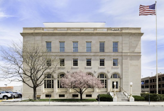 The renovated West Elevation of the Wayne N. Aspinall Federal Building and U.S. Courthouse in Grand Junction, Colorado. (Photo by Kevin G. Reeves)