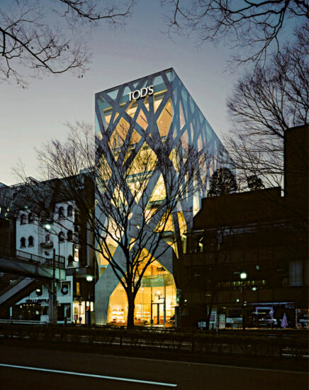 Toyo Ito’s TOD’s Omotesando Building in Tokyo, Japan was completed in 2004. (Photo by Edmund Sumner via www.architravel.com)