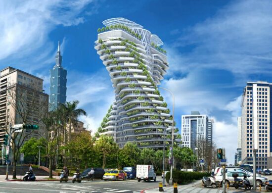 Vincent Callebaut Architectures' Agora Garden located in Taipei, Taiwan. (Image courtesy Vincent Callebaut Architectures)