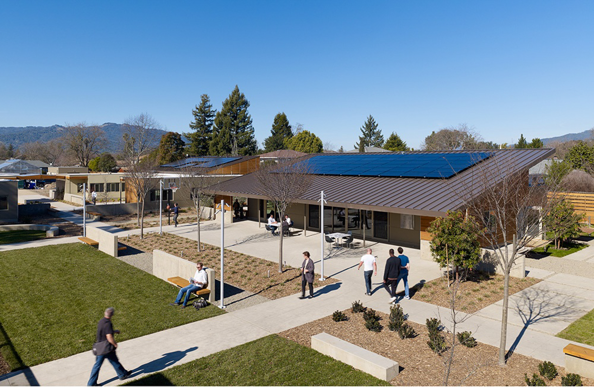 The Sweetwater Spectrum Community located in Sonoma, California is dedicated to adults with autism and designed by Leddy Maytum Stacy Architects. (Photo by Tim Griffith)