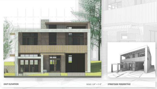 The perFORM House designed by Runner-Up Steve Clark of Montana State University for the perFORM 2014: A House Design Competition. (Image courtesy Steve Clark and Hammer and Hand)