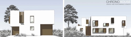 The ChronoHouse designed by Runner-Up Jacob Dunn of University of Idaho for the perFORM 2014: A House Design Competition. (Image courtesy Jacob Dunn and Hammer and Hand)
