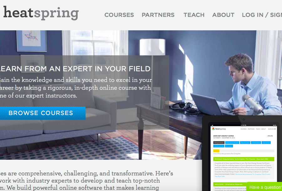 Love It! Free Green Webinars from Heat Spring