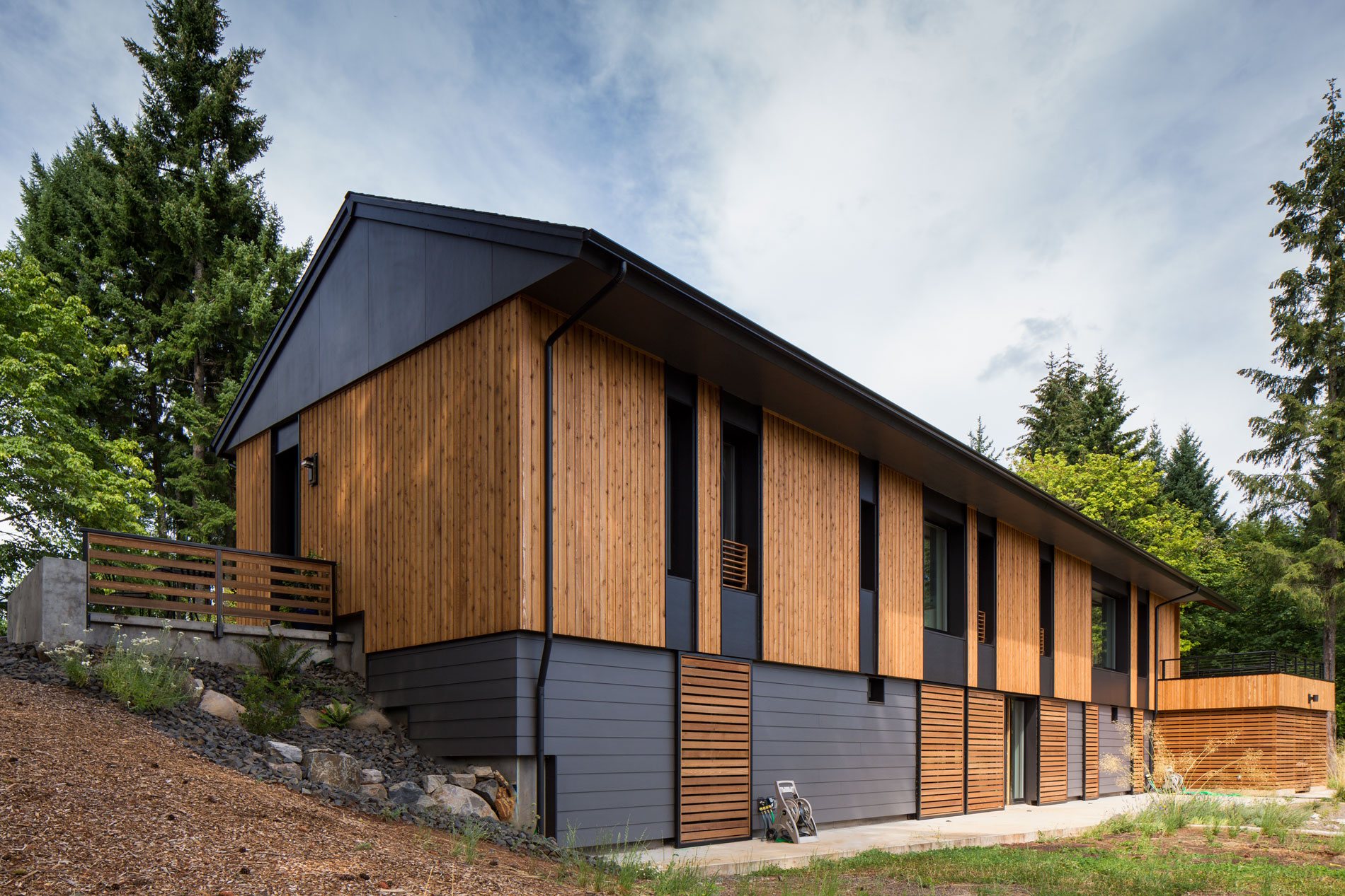 Pumpkin Ridge Passive House has been certified by three green building certification programs. (Photo by Jeff Amram)