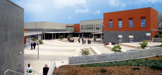 The newly built Willie L. Brown Jr. Middle School is the first design-build project with many energy efficient and sustainable features of the San Francisco Unified School District’s portfolio. (Photo courtesy K2A Architecture + Interiors)