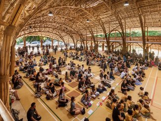 The Bamboo Sports Hall for Panyaden International School located in Chiangmai, Thailand is 782 square meters and can accommodate 300 people