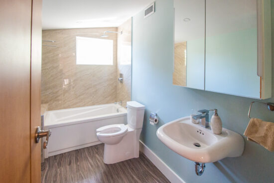 View of a bathroom in the AYO Smart Home Pilot House. (Photo courtesy AYO Smart Home)