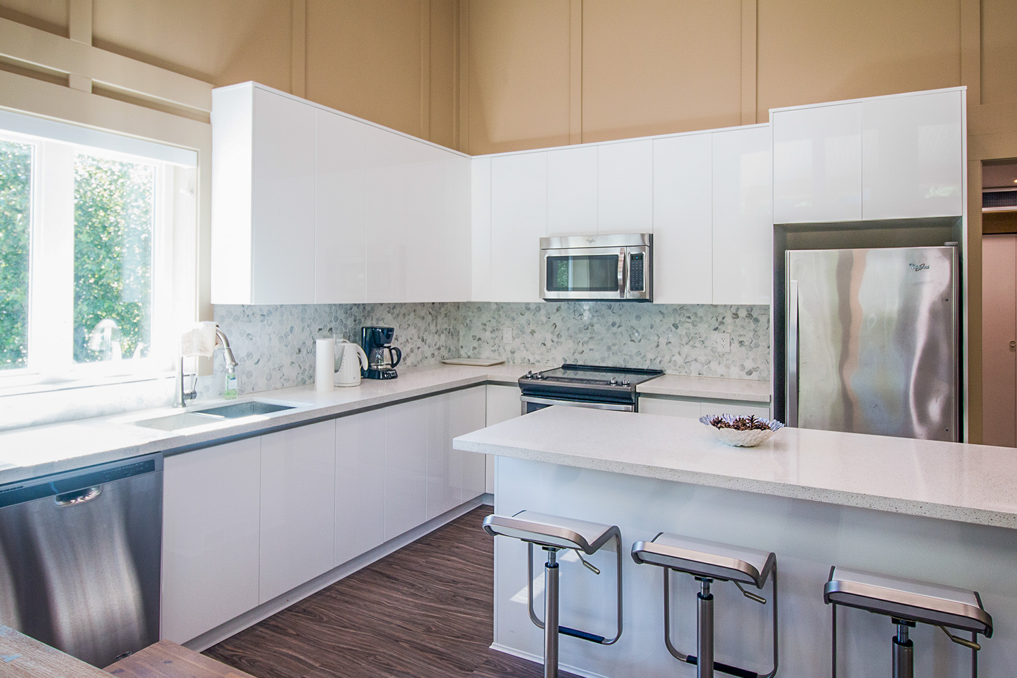 The kitchen area of the AYO Smart Home Pilot House, Vancouver, Canada. (Photo courtesy AYO Smart Home)