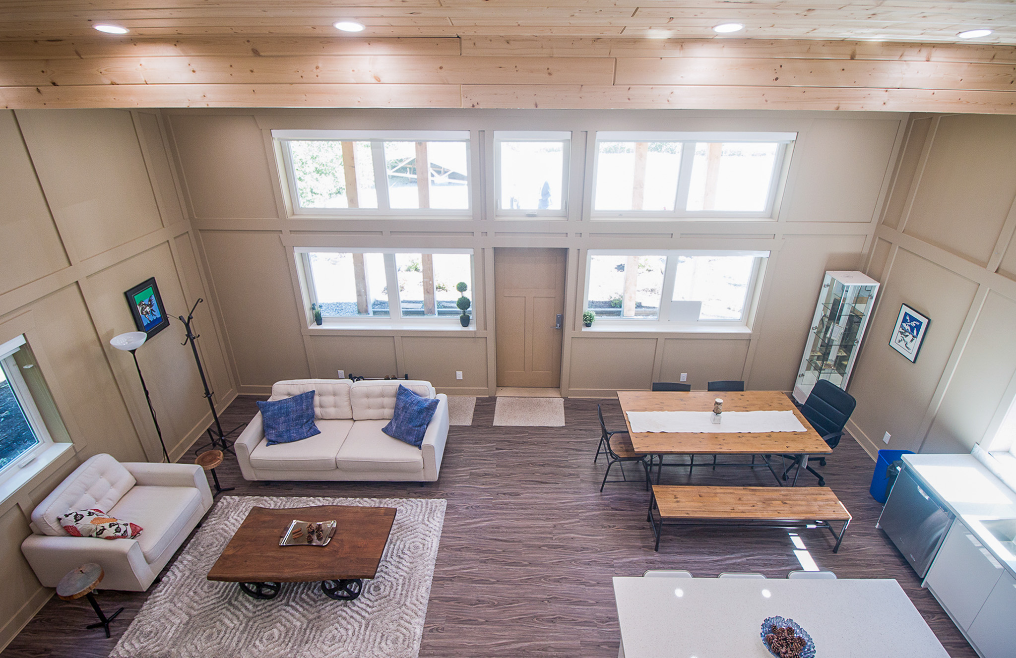View of the living area in the AYO Smart Home Pilot House. (Photo courtesy AYO Smart Home)